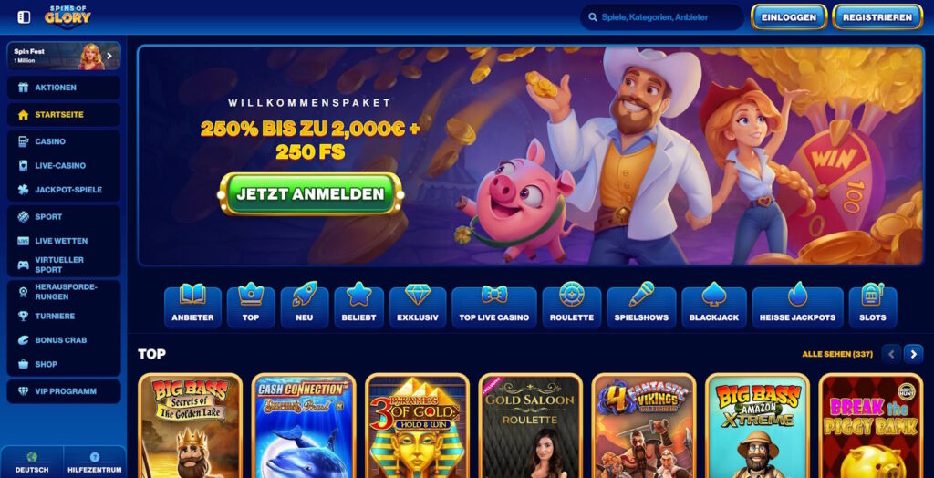 SpinsOfGlory Startseite