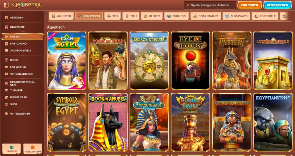 Cleobetra Casino Aegypten Slots